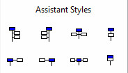 Available assistant styles toolbar