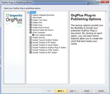 OrgPlus Plug-in Publishing Wizard